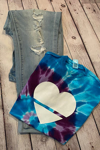 Heartthrob | Tie Dye Heart T-Shirt