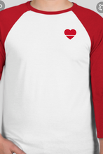 Load image into Gallery viewer, Over Your Heart | Unisex Baseball Tee