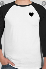 Load image into Gallery viewer, Over Your Heart | Unisex Baseball Tee