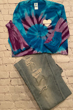 Load image into Gallery viewer, Over Your Heart | Unisex Tie Dye Long Sleeve